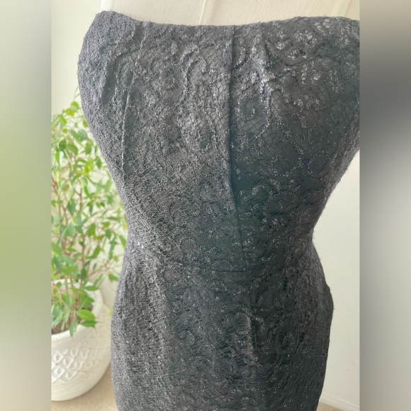 J.Crew Black lace strapless dress. Pre-owned size 12 - Picture 5 of 16